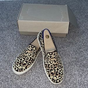 Rothy’s Cheetah Slip On Sneakers Size 8